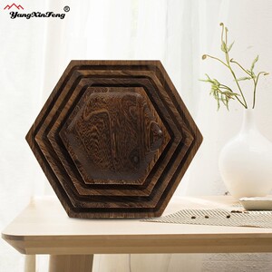 实木托盘日式木质茶托盘胡桃木托盘八角形木餐盘面包点心盘