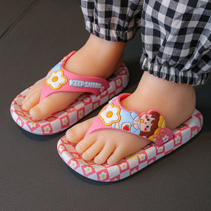 女童人字拖女童防滑女孩夹板夹脚室外小童小孩宝宝时尚外穿凉拖夏