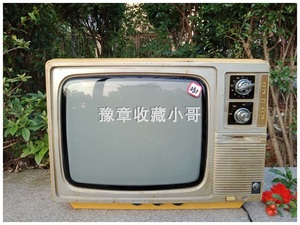 四方唐黑白电视机14寸熊猫牌老物件影视道具吧餐厅咖啡厅装饰