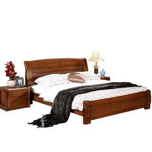 中式胡桃木实木床两米二大床主卧双人床2米2.2米三人加宽2.3×2.