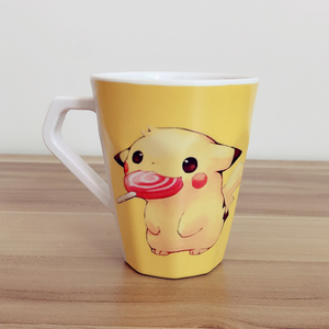 宝可梦皮卡丘牙杯儿童喝水杯洗漱口杯子夏季可爱卡通饮料杯带手柄