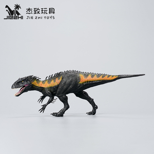 黑化暴虐霸王龙模型火焰版仿真侏罗纪恐龙世界变异狂暴龙儿童玩具