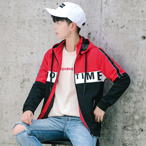 13男孩秋装外套15岁青少年潮流14初中生帅气12中大男童连帽夹克16
