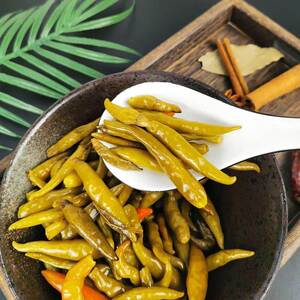 小辣椒咸菜小尖椒开胃下饭菜腌制原味咸口250克包邮商用