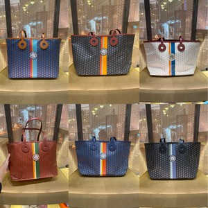 arou阿肉法代 moynat莫奈 限时85折中号彩色竖条纹tote托特手提包