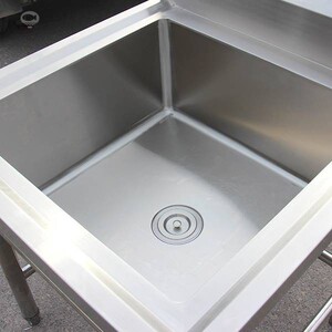 新款商用不锈钢三连水池饭店厨房水槽定制加厚消毒池洗菜盆洗手池