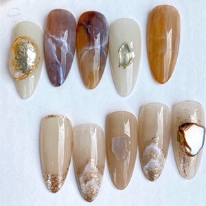 美甲打板甲片展示板.成品欧式尖头涂色固定日式假指甲版模立体