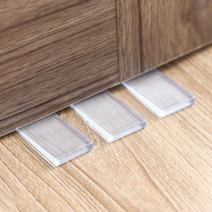 家具衣柜子软胶垫脚柜脚垫块找平橡胶垫片垫高水平楔形硅胶书桌子