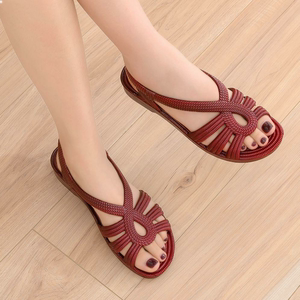 老年塑料凉鞋女