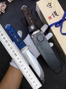 高端花田洋un运直刀进口zdp189钢高硬度锋利户外野营求生收藏刀具