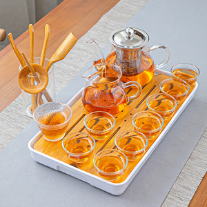 耐热玻璃功夫茶具套装小号茶具泡茶壶带过滤泡茶器家用花茶杯茶器