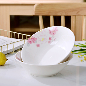 斗笠碗 家用7/8英寸陶瓷斗碗新款菜碗可微波炉汤碗景德镇骨瓷面碗