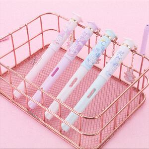 粉色少女心钢笔带挂坠可爱兔子创意锦鲤兔可替换墨囊学欧洲设计师