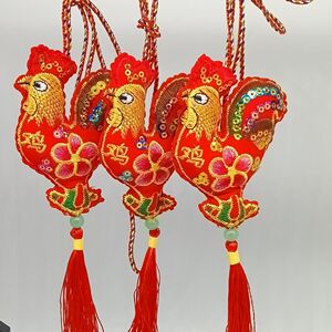 打春鸡公鸡纯手工布艺缝制宝宝戴的婴幼儿装饰吉祥佩戴立春迎春鸡