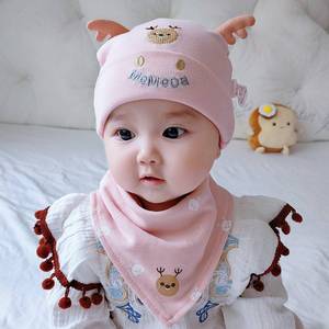 春天秋季纯棉胎帽新初生婴儿帽子男女牛宝宝两三个月个性薄款超