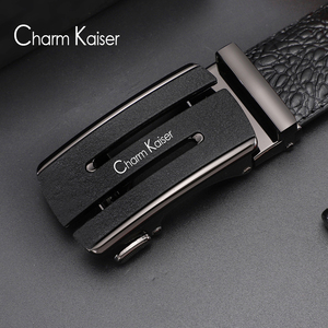 00华梵驰旗舰店天猫charmkaiser皮带男无牙自动扣牛皮腰带男真皮