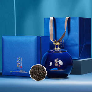 九龙窠大红袍茶叶礼盒装特级武夷正岩肉桂茶高档罐装年货送礼长辈