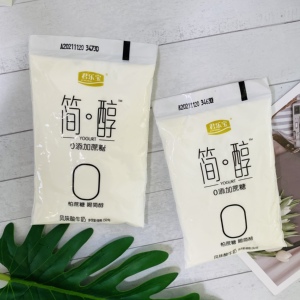 君乐宝简醇酸奶无蔗糖150g袋装0蔗糖早餐非脱脂佐餐风味酸牛奶