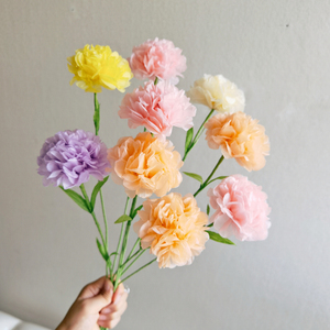 80sunjingli18淘宝皱纹纸手工花束diy材料包套餐纸花套装卷边纸玫瑰