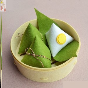 端午粽教具幼儿园不织布diy粽子儿童手工玩具美食手工材料传统节