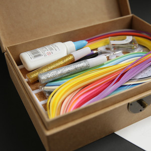 衍纸工具diy套装艺术线稿图彩色手工折纸条材料包笔成品单色古风