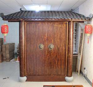 东阳木雕仿古实木庭院大门四合院大门农村花梨木别墅祠堂大门定制