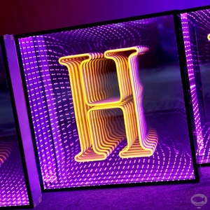 酒吧ktv深渊千层镜充电发光字led手举牌生日快乐气氛灯牌发光字母