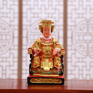 妈祖娘娘神像12寸16寸24寸天上圣母海神娘娘妈祖树脂佛像平安摆件