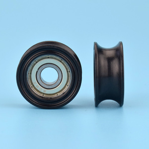凹槽u型608包塑轴承滑轮滚动pom聚甲醛电梯12mm轨道轮8*30*13mm