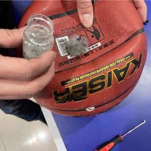 篮球气嘴漏气更换篮球气门芯气嘴橡胶球胆修篮足排球球嘴充气漏气