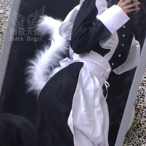 猫尾巴cos猫耳朵套装尾女男仆可凹造型猫咪尾巴猫娘乐园纯欲兽尾