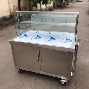 摆摊车卖凉面寿司加厚煎饼集市手推车小型路边卖早餐商用路边摊.