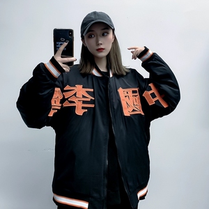 中国李宁棒球服立领加厚保暖棉衣男女冬季情侣刺绣宽松棉服外套潮