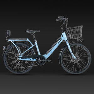 喜德盛风尚1.0电动助力自行车36v7速长续航通勤车男女通用单车