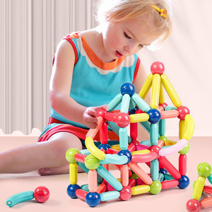 跨境百变磁力棒强磁大号儿童益智早教玩具男女孩宝宝拼插磁力积木