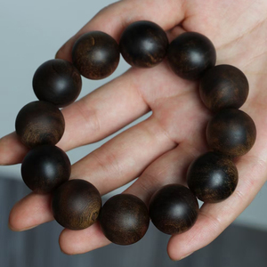 见沁惠安沉香手串2.0*12颗九九分沉佛珠手链盘玩花蜜香文玩男女款