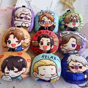 aph黑塔利亚表情包吱吱叫团子挂件同人周边王耀贴纸徽章明信片【1