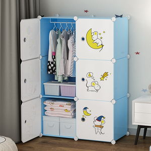 儿童衣柜婴儿宝宝衣服玩具储物简易收纳小柜子家用卧室组装布衣橱