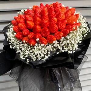 日本fa日本w网红草莓花束成品礼盒生日鲜花速递同城南京广州佛山