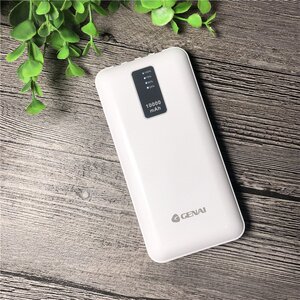 歌奈a12 移动电源 自带线4合1充电宝 10000 便携聚合物 手机通用