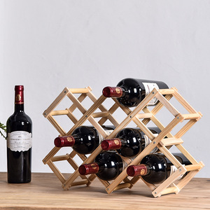 红酒架摆件葡萄酒架子实木家用小型现代简约红酒柜展示架红酒架子