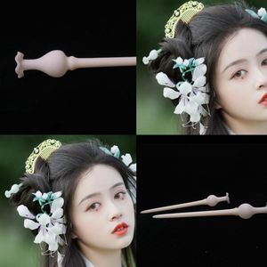 公主步摇流苏黑檀木发簪 古代簪子发饰古装丸子头盘发cos52人付款30