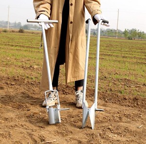 移苗器移栽器农用栽苗神器打孔挖洞工具玉米种土豆地膜打眼定植器