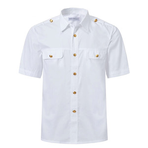 铁路制服新款白色金扣短袖衬衣高铁白衬衣
