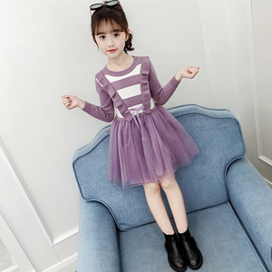 3女童4春秋装连衣裙2020新款5韩版6儿童7洋气春季8岁小女孩裙子潮