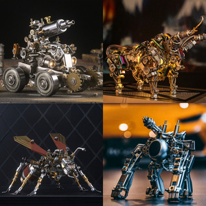 精密机械玩具金属拼装拼接模型大型成年人高难度组装机器积木diy