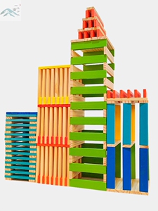 建构区搭建材料低结构搭建类玩具幼儿园建构区区域投放材料益智区