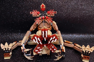 乐高第三方moc怪奇物语食人花冥府怪物创意拼装积木模型玩具礼物