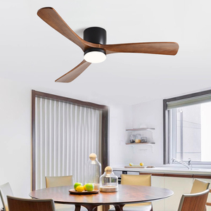 吸顶风扇灯2024新款客厅卧室家用餐厅遥控变频实木带电风扇吊灯