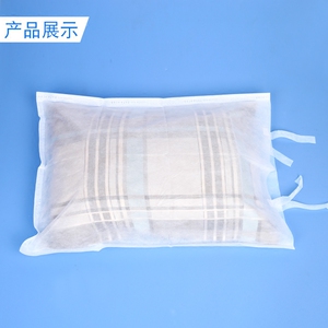 专业无菌医用一次性枕套白/蓝色旅枕行隔脏20个无纺布头套灭菌加